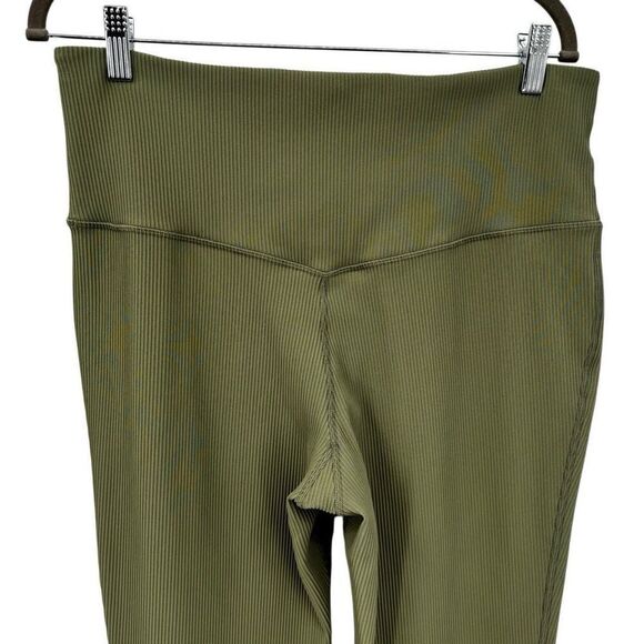 Athleta Elation Rib Crop Flare Pants Green Size 1X‎ - Picture 3 of 9